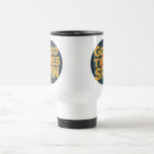 Klassieke Vinyl Vibes | Retro Music Lover Design Reisbeker (Center)