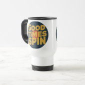 Klassieke Vinyl Vibes | Retro Music Lover Design Reisbeker (Voorkant links)