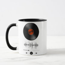 Klassieke Vinylplaat Geluidsgolf Minimalistische K