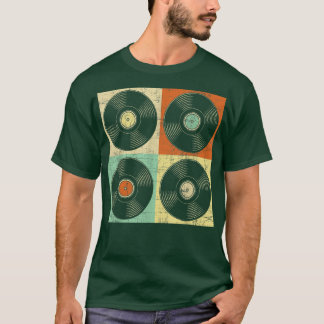 Klassieke vinylrecords retro - Muziekrecord S T-shirt