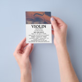 Klassieke Violin, Violin Lessons Adverteren Flyer (Hand)