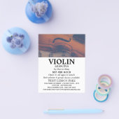 Klassieke Violin, Violin Lessons Adverteren Flyer (Enkel)