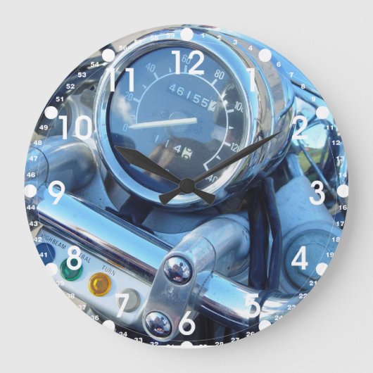 Klassieke Virago-motorfiets grote  verwijderen Klok (Voorkant)