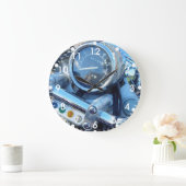 Klassieke Virago-motorfiets grote  verwijderen Klok (Huis)