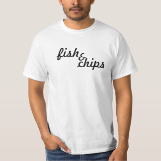 Klassieke vis en chips t-shirt