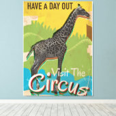Klassieke visite aan het circus Poster kunst Canvas Afdruk (Insitu (Houten vloer))