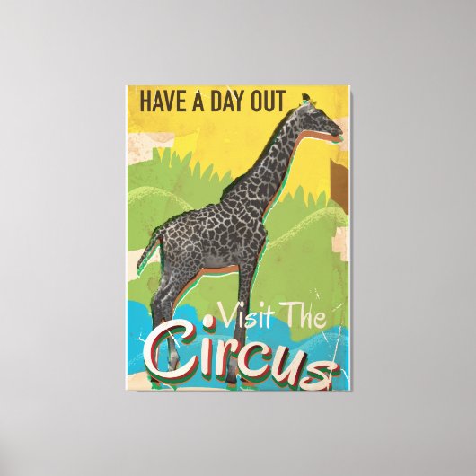 Klassieke visite aan het circus Poster kunst Canvas Afdruk (Voorkant)