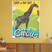 Klassieke visite aan het circus Poster kunst Canvas Afdruk (Insitu (Woonkamer))