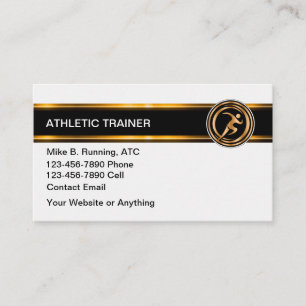 Klassieke Visitekaartjes voor Atletiek Trainer