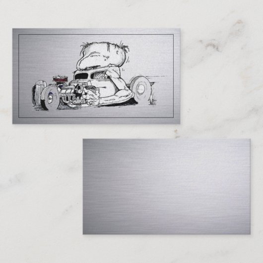 Klassieke Visitekaartjes voor auto's (Voorkant / Achterkant)