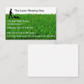 Klassieke Visitekaartjes voor Lawn Mowing Service (Voorkant / Achterkant)
