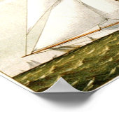 Klassieke visserij - Zeilboten Poster (Hoek)