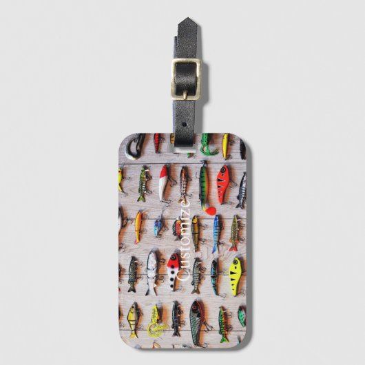 Klassieke Vist Lures Thunder_Cove Bagagelabel (Voorkant (verticaal))