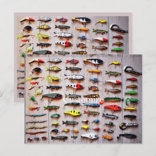 Klassieke Vist Lures Thunder_Cove Briefkaart (Voorkant / Achterkant)