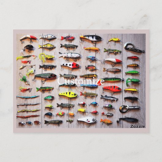 Klassieke Vist Lures Thunder_Cove Briefkaart (Achterkant)