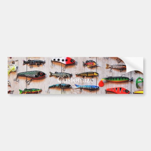 Klassieke Vist Lures Thunder_Cove Bumpersticker (Voorkant)