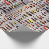 Klassieke Vist Lures Thunder_Cove Cadeaupapier (Hoek)