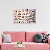 Klassieke Vist Lures Thunder_Cove Canvas Afdruk (Insitu (Woonkamer))