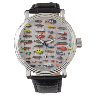 Klassieke Vist Lures Thunder_Cove Horloge
