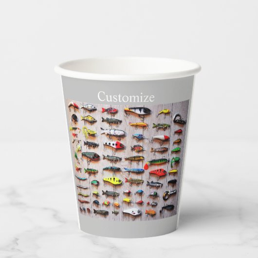 Klassieke Vist Lures Thunder_Cove Papieren Bekers (Voorkant)