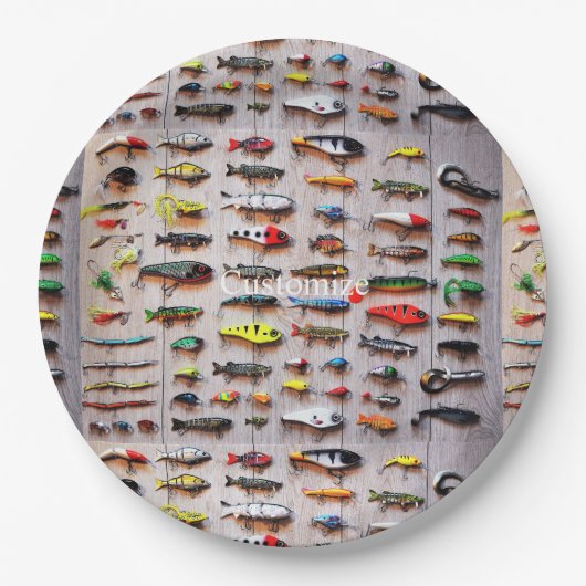 Klassieke Vist Lures Thunder_Cove Papieren Bordje (Voorkant)