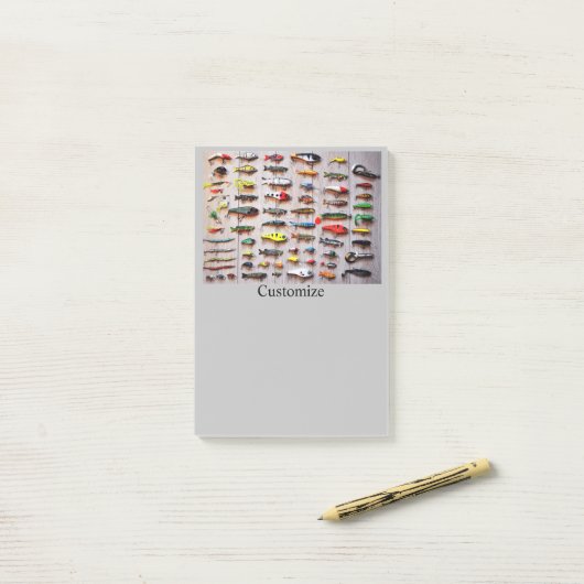 Klassieke Vist Lures Thunder_Cove Post-it® Notes (Op bureau)