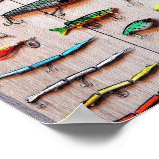 Klassieke Vist Lures Thunder_Cove Poster (Hoek)