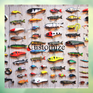 Klassieke Vist Lures Thunder_Cove Raamsticker