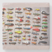 Klassieke Vist Lures Thunder_Cove Stenen Onderzetter (Voorkant)