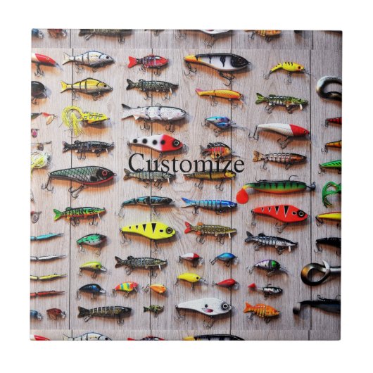 Klassieke Vist Lures Thunder_Cove Tegeltje (Voorkant)