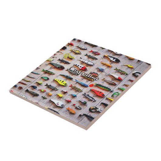 Klassieke Vist Lures Thunder_Cove Tegeltje (Zijkant)