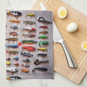 Klassieke Vist Lures Thunder_Cove Theedoek (Quarter Fold)