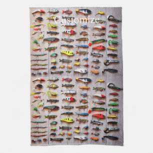 Klassieke Vist Lures Thunder_Cove Theedoek