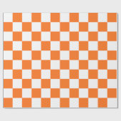 Klassieke visuele zalm schaakbord cadeaupapier (Vlak)