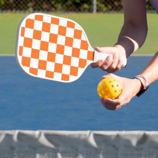 Klassieke visuele zalm schaakbord  pickleball paddle (Insitu)