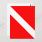 Klassieke vlag omlaag schuiven briefkaart (Voorkant / Achterkant)