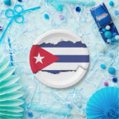 Klassieke vlag van Cuba Papieren Bordje (Feest)