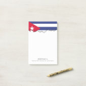 Klassieke vlag van Cuba Post-it® Notes (Op bureau)