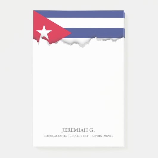 Klassieke vlag van Cuba Post-it® Notes (Voorkant)