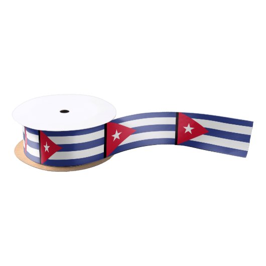 Klassieke vlag van Cuba Satijnen Lint (Spoel)