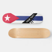 Klassieke vlag van Cuba Skateboard (Horizontaal)