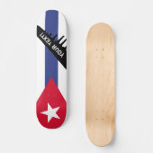 Klassieke vlag van Cuba Skateboard (Voorkant)