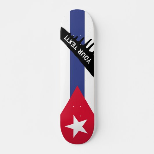 Klassieke vlag van Cuba Skateboard (Voorkant)