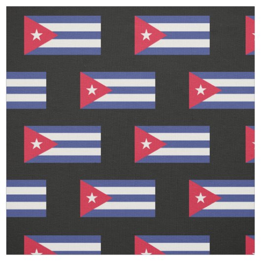 Klassieke vlag van Cuba Stof (Swatch)