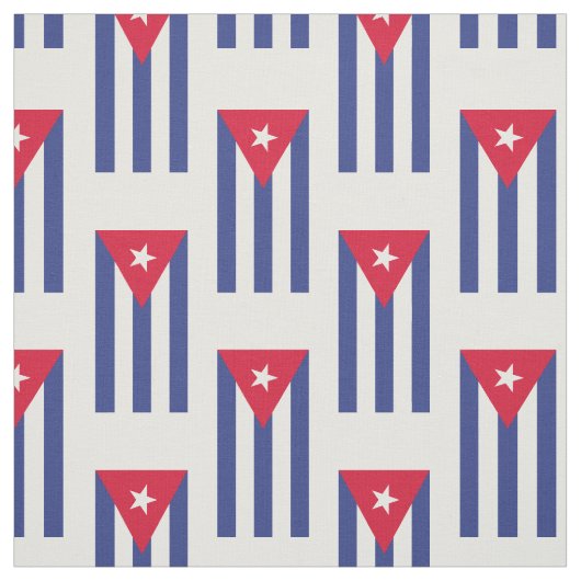 Klassieke vlag van Cuba Stof (Swatch)