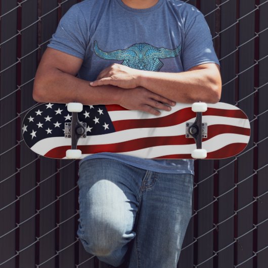 KLASSIEKE VLAG VAN DE VERENIGDE STATEN VAN AMERIKA PERSOONLIJK SKATEBOARD (Buiten 3)