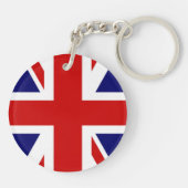 Klassieke vlag van het Verenigd Koninkrijk Sleutelhanger (Achterkant)