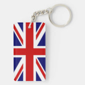 Klassieke vlag van het Verenigd Koninkrijk Sleutelhanger (achterkant)