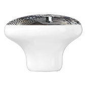Klassieke vleugel keramische knop (Zijkant)