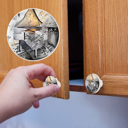 Klassieke vleugel keramische knop